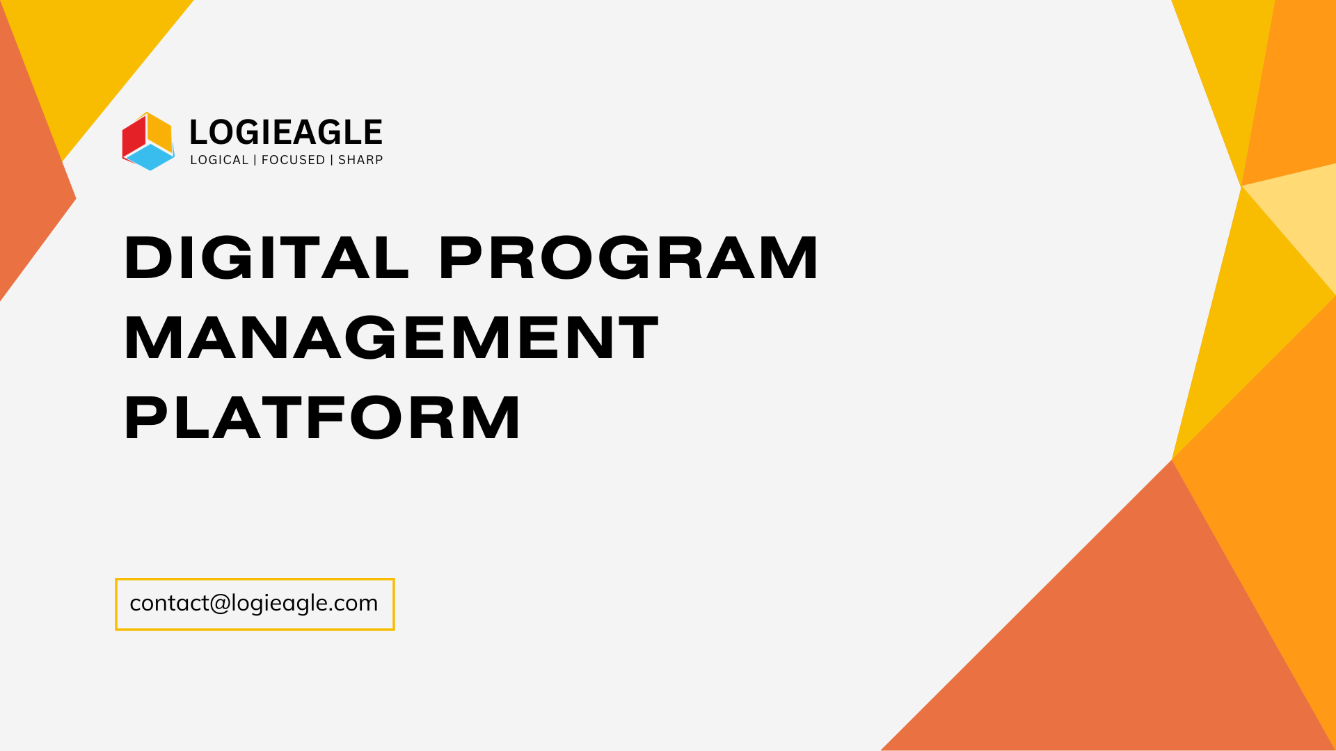 Digital Program Management Platform