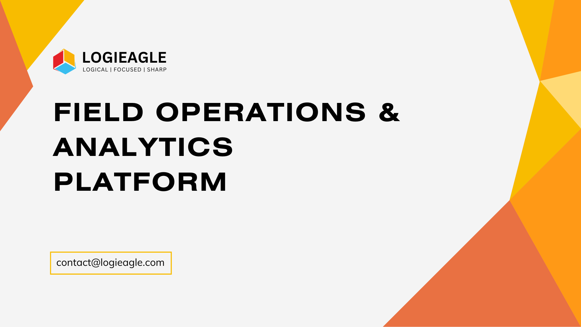 Field Operations & Analytics Platform