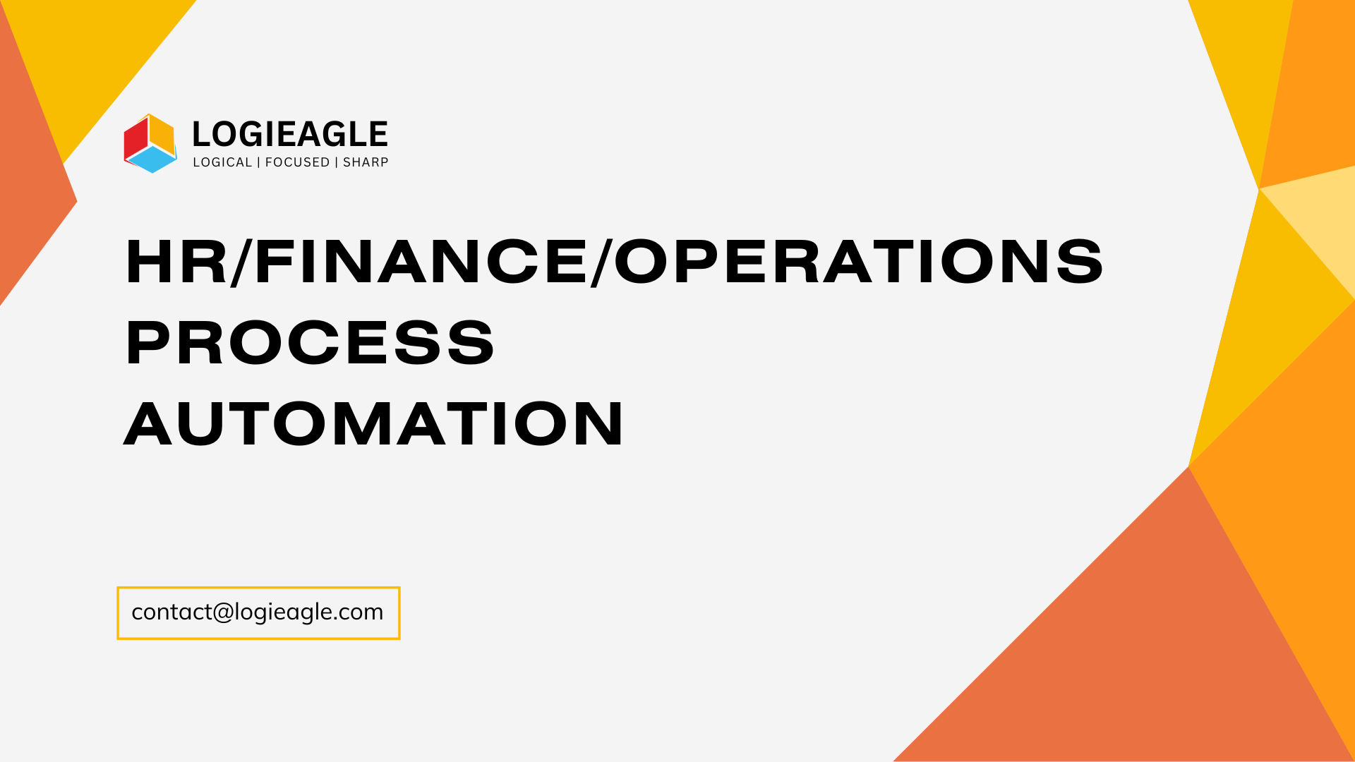 HR/Finance/Operations process automation