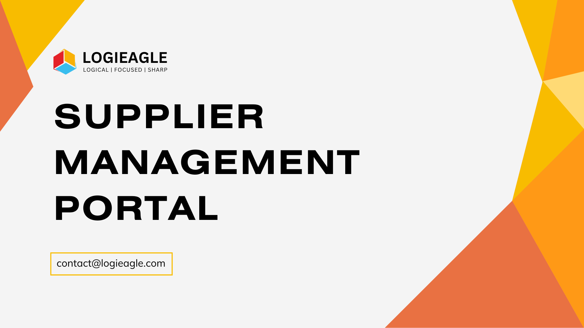 Supplier Management Portal
